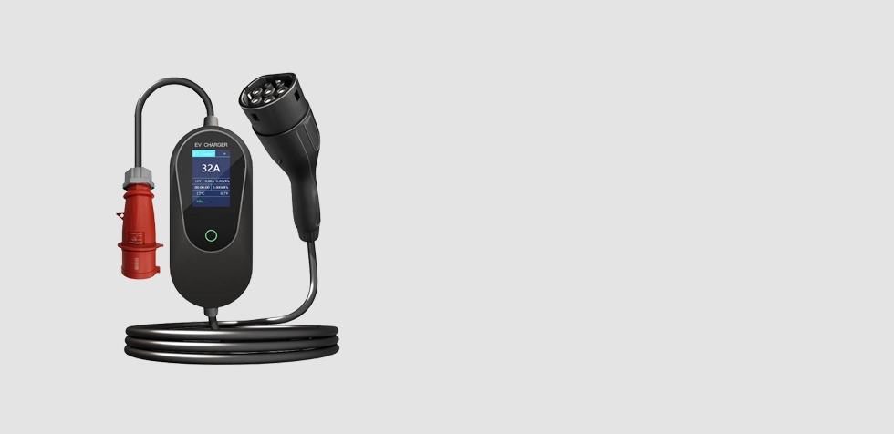 22KW IEC 62196 EVSE Portable EV Charger